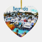 ネオンバミポップ・アートのューダ セラミックオーナメント (正面)