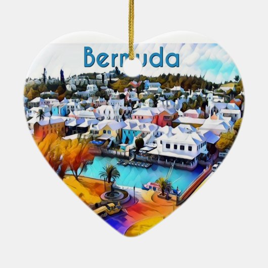 ネオンバミポップ・アートのューダ セラミックオーナメント (裏面)