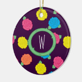 ネオンバラオーナメント セラミックオーナメント (左)