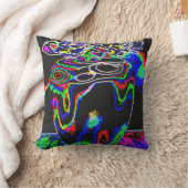 ネオンバラ クッション (ブランケット)