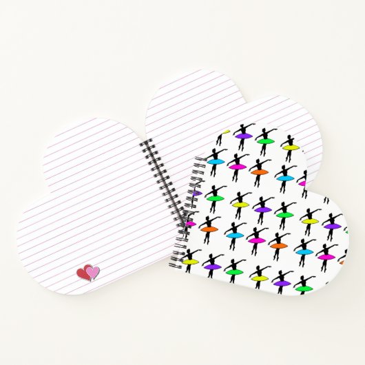 ネオンバレリナバレエツチュダンス先生ポインテ ノートブック (内部)