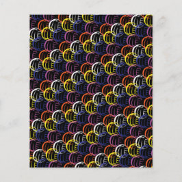 ネオンバレーボールオンブラックスクラップブック紙