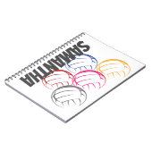 ネオンバレーボール ノートブック (左側)