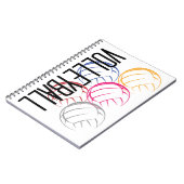 ネオンバレーボール ノートブック (左側)