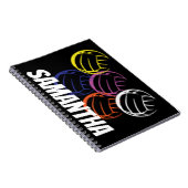 ネオンバレーボール ノートブック (右側)