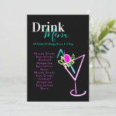 ネオンバークラブレストランドリンクメニュー シーズンカード (スタンド正面)