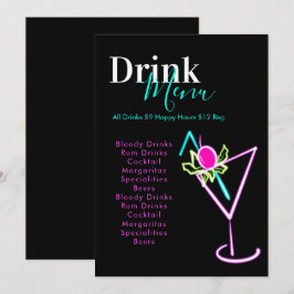 ネオンバークラブレストランドリンクメニュー シーズンカード