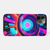 ネオンバースト：抽象芸術エネルギー Case-Mate iPhoneケース (裏面(横))