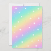 ネオンパステルキャピバラバースデーパーティー招待 招待状 (裏面)