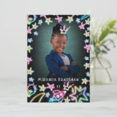 ネオンパステルスターズ銀河系キッズエングレーテイションフォト 案内状 (スタンド正面)