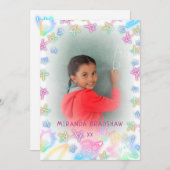 ネオンパステルスターズ銀河系キッズエンゲージメントフォトアン 案内状 (正面/裏面)