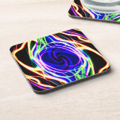 ネオンパターンで宇宙を明るくする コースター (左側)