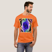 ネオンパターンで宇宙を明るくする Tシャツ (正面フル)