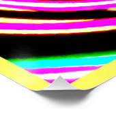 ネオンパターンのアートワーク ポスター (コーナー)