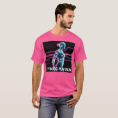 ネオンパルスサイボーグ走おもしろいティー Tシャツ (正面フル)