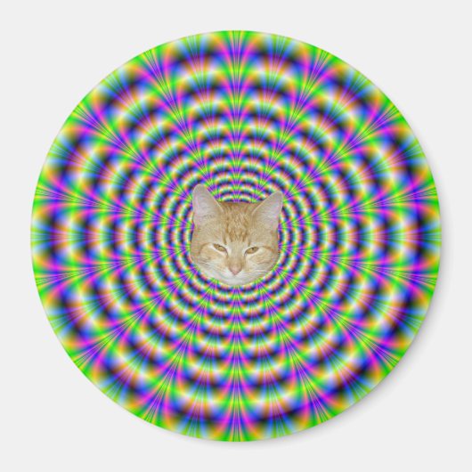 ネオンパルス磁石+猫 マグネット (正面)