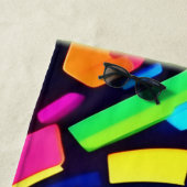 ネオンパルス：デジタル交響曲 ビーチタオル (インサイチュ)