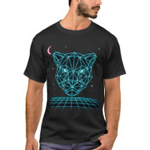 ネオンパンサー - シンスウェイブ ダークエレクトリックTシャツ