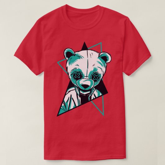 ネオンパンダレトロ Tシャツ (デザイン正面)