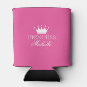 ネオンパーソナライズされたピンクプリンセスクラウン缶クーラー 缶クーラー (裏面)