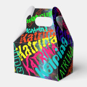 ネオンパーソナライズされたラカラフルイト優先ボックス フェイバーボックス (正面サイド)