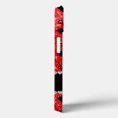 ネオンパーソナライズされたレッドグリッターブーツの名前 Case-Mate iPhoneケース (裏面 / 右)