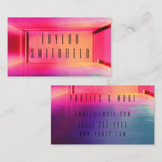 ネオンパーティーは名刺をつけます 名刺 (正面/裏面)