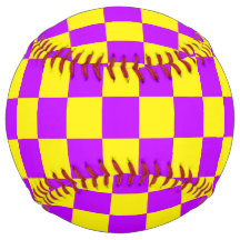 ネオンパープルイエローチェッ市松模様にカーボードヴィンテージ