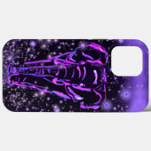 ネオンパープルゾウiPhoneケース Case-Mate iPhoneケース (裏面 (横))