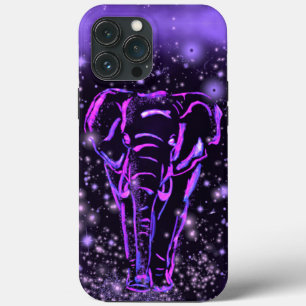ネオンパープルゾウiPhoneケース iPhone 13 Pro Maxケース
