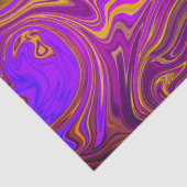 ネオンパープルピンクイエロー抽象デザイン 薄葉紙 (詳細)