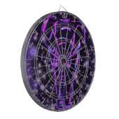 ネオンパープルピンクエレファント歩くアットスタリーナイト  ダーツボード (正面左)