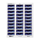 ネオンパープル曲線住所 シール (フルシート)