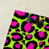 ネオンパープル&グリーンアート ビーチタオル (インサイチュ)