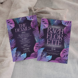 ネオンパームトロピカルバチェロレッテ 招待状