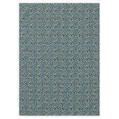 ネオンヒョウの斑点パターン テーブルクロス (正面)