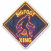 ネオンビッグフットXINGシール シール (正面)