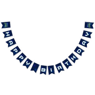 ネオンビデオゲームアーケードハッピーバースデー バンティングフラッグ