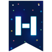 ネオンビデオゲームアーケードハッピーバースデー バンティングフラッグ (第2の旗)