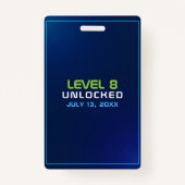 ネオンビデオゲームアーケードパーティーVIPバッジ バッジ (裏面)