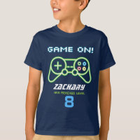 ネオンビデオゲームアーケード誕生日シャツ