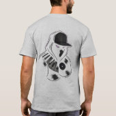 ネオンビニールピアノフード付きスウェットシャツ忍者 Tシャツ (裏面)