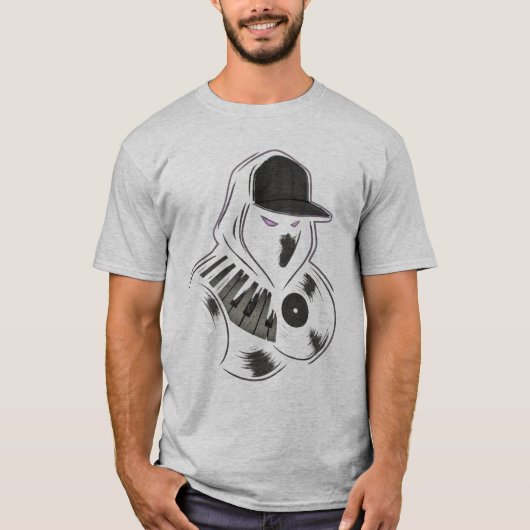 ネオンビニールピアノフード付きスウェットシャツ忍者 Tシャツ (正面)