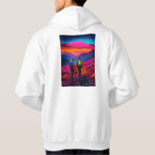 ネオンビベスマウンテンハイキングフード付forカップル – Sty パーカ (裏面)