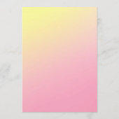 ネオンビーチお願いバチェロレッテ週末の日程 招待状 (裏面)