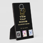 ネオンビールマグソーシャルメディアQRコードプラーク フォトプラーク (側面)