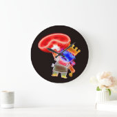 ネオンピザパイ時計 ラージ壁時計 (ホーム)