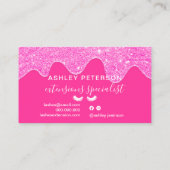 ネオンピンガーリークのグリッターがまつげを落とす 名刺 (裏面)