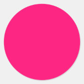 ネオンピンクのカスタムステッカー - まとめ買い＆名前入り ラウンドシール (正面)