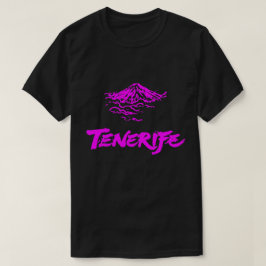 ネオンピンクのテイデ山 テネリフェ島の火山 Tシャツ